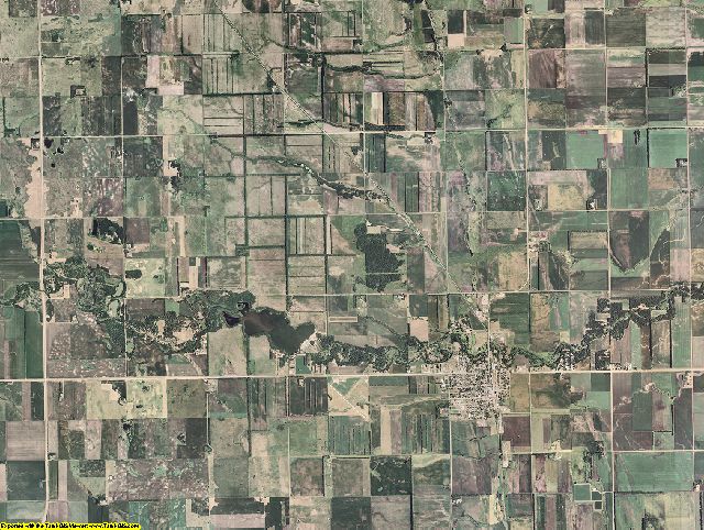 Walsh County, North Dakota aerial photography