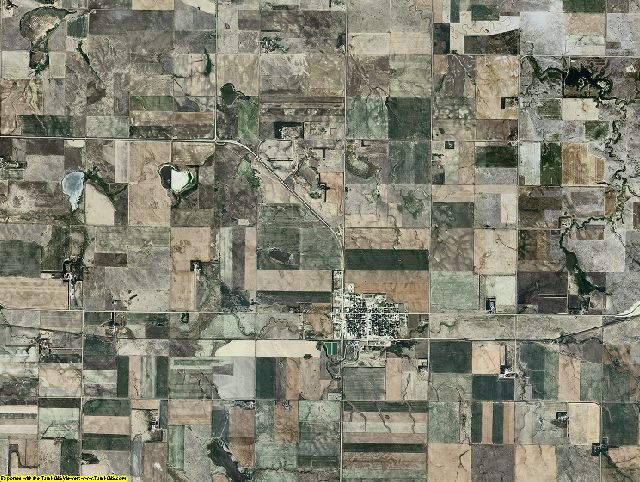 Walworth County, South Dakota aerial photography