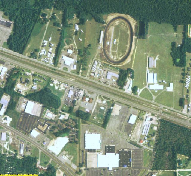 Ware County, GA aerial photography detail