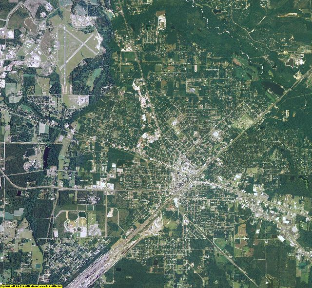 Ware County, Georgia aerial photography