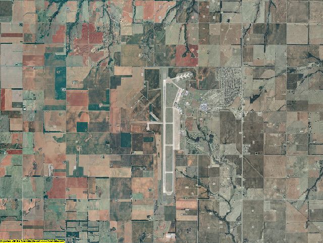 Washita County, Oklahoma aerial photography