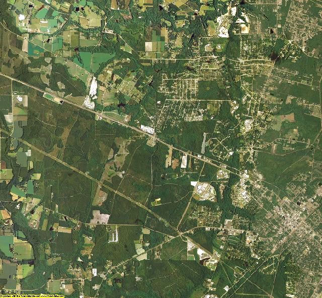 Wayne County, Georgia aerial photography