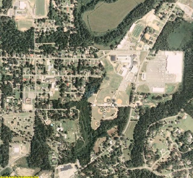 Wayne County, MS aerial photography detail