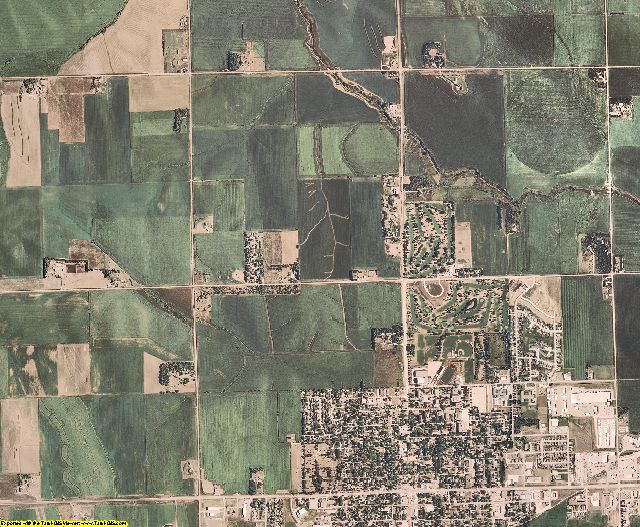 Wayne County, Nebraska aerial photography