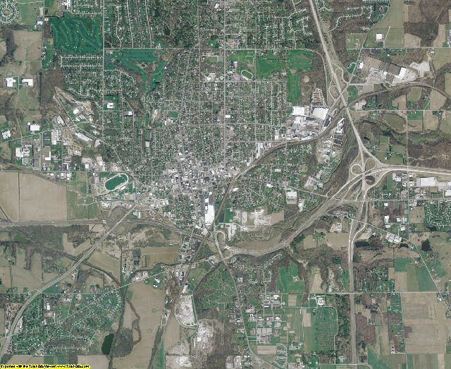 Wayne County, Ohio aerial photography