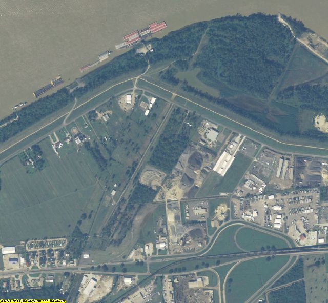 West Baton Rouge County, LA aerial photography detail