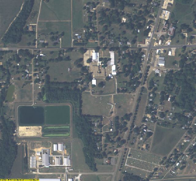 West Carroll County, LA aerial photography detail