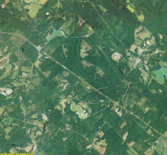 Wheeler County, Georgia aerial photography