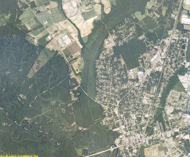 Williamsburg County, South Carolina aerial photography