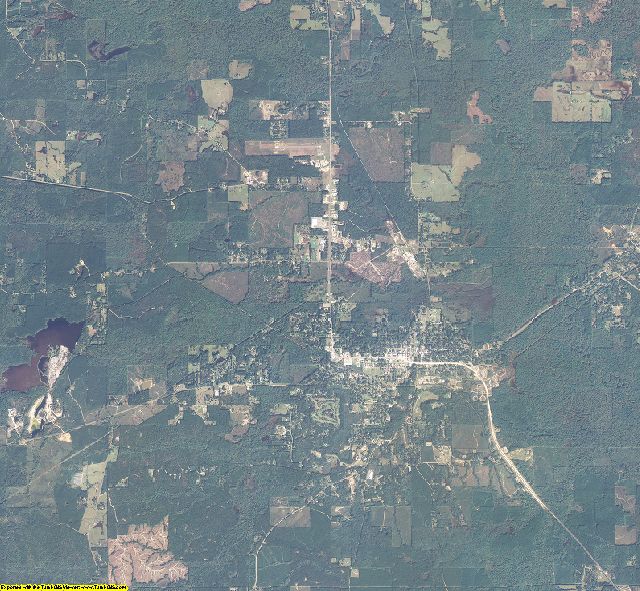 Winn County, Louisiana aerial photography