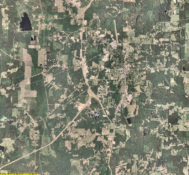Winston County, Mississippi aerial photography
