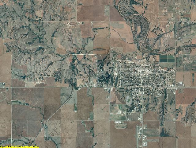 Woods County, Oklahoma aerial photography