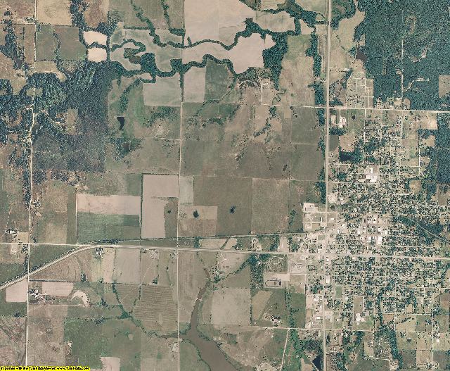 Woodson County, Kansas aerial photography