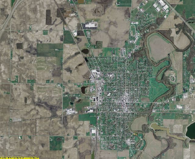 Wyandot County, Ohio aerial photography