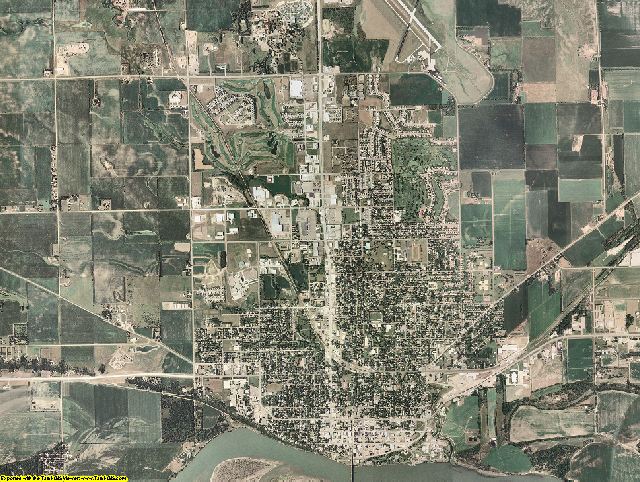 Yankton County, South Dakota aerial photography