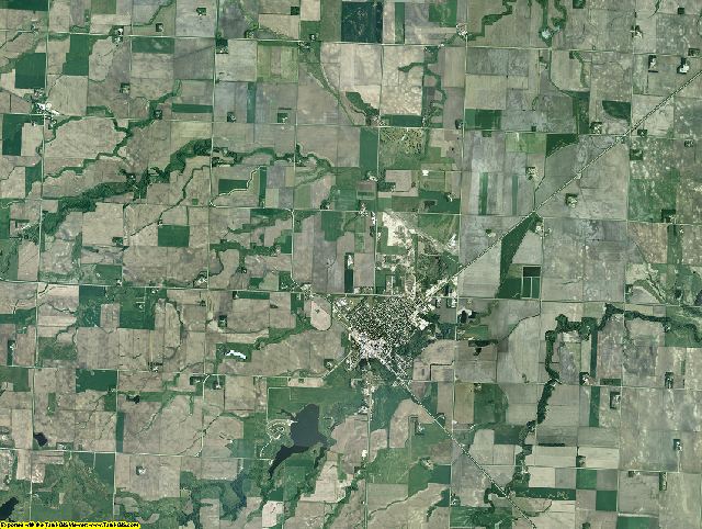 Yellow Medicine County, Minnesota aerial photography