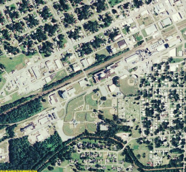 Acadia County, LA aerial photography detail