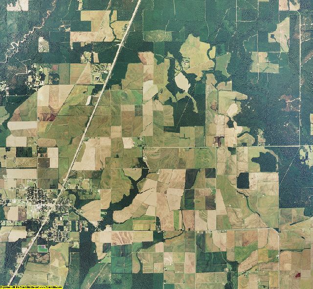 Allen County, Louisiana aerial photography