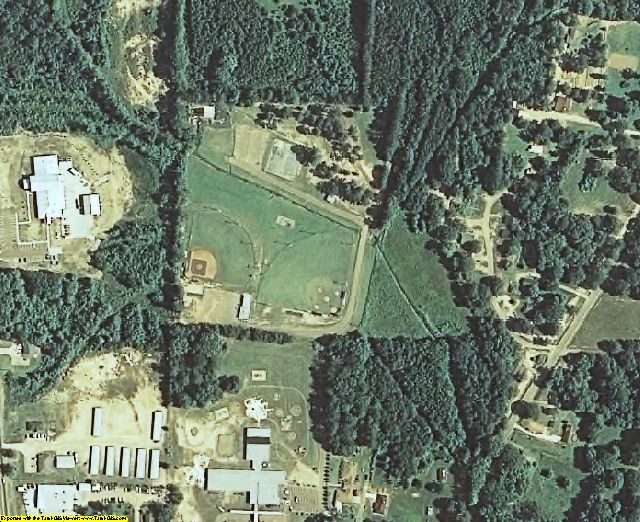 Attala County, MS aerial photography detail