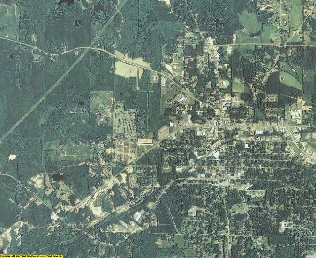 Attala County, Mississippi aerial photography