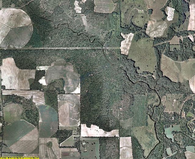 Baker County, Georgia aerial photography