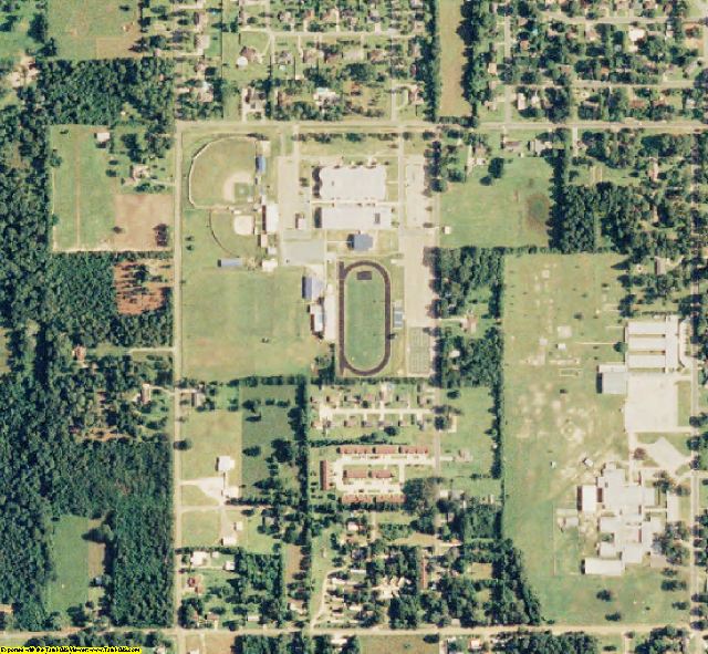 Beauregard County, LA aerial photography detail