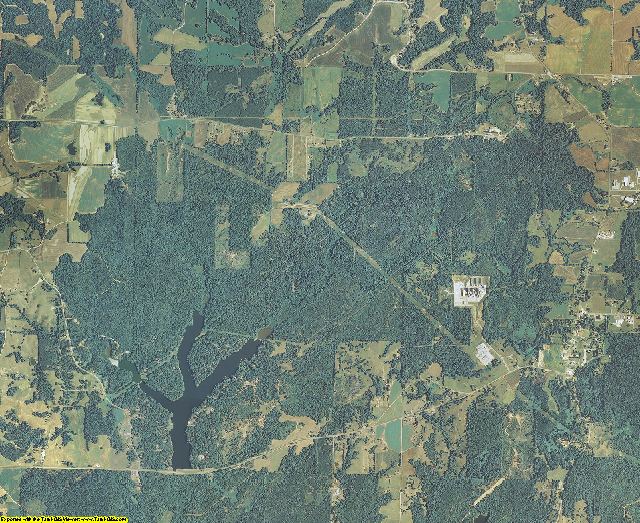 Benton County, Mississippi aerial photography