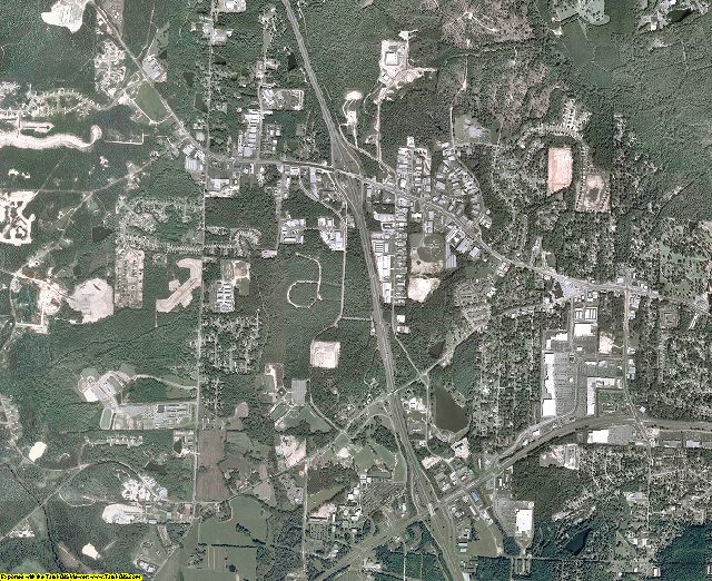 Bibb County, Georgia aerial photography