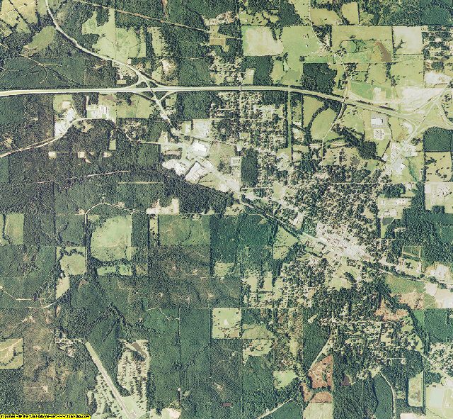 Bienville County, Louisiana aerial photography