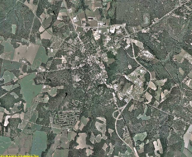 Burke County, Georgia aerial photography