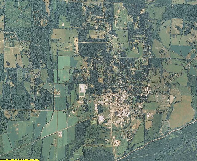 Calhoun County, Mississippi aerial photography