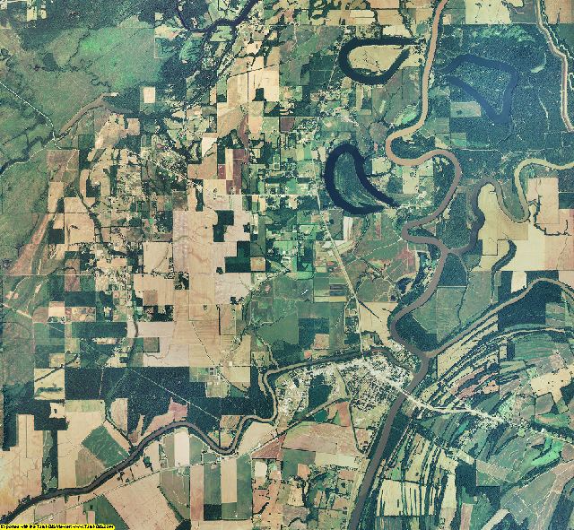 Catahoula County, Louisiana aerial photography