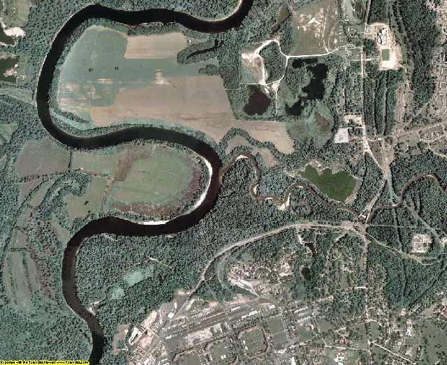 Chattahoochee County, Georgia aerial photography