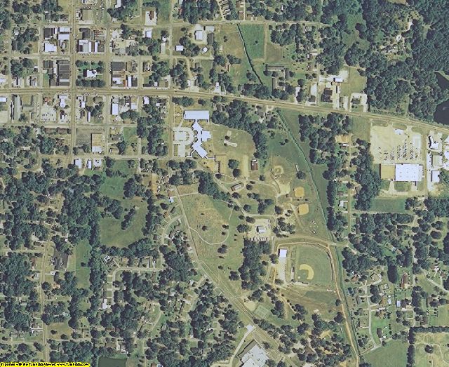 Chickasaw County, MS aerial photography detail