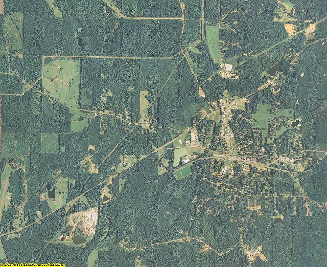 Choctaw County, Mississippi aerial photography
