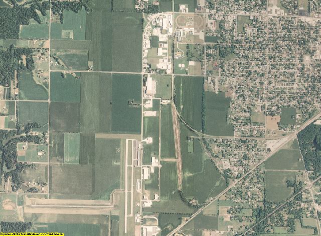 Christian County, Illinois aerial photography