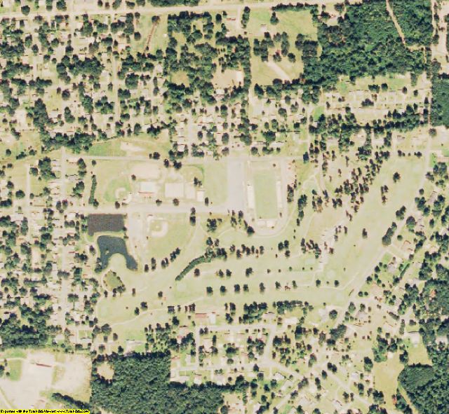 Claiborne County, LA aerial photography detail