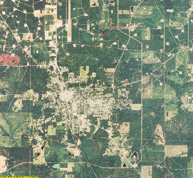 Claiborne County, Louisiana aerial photography