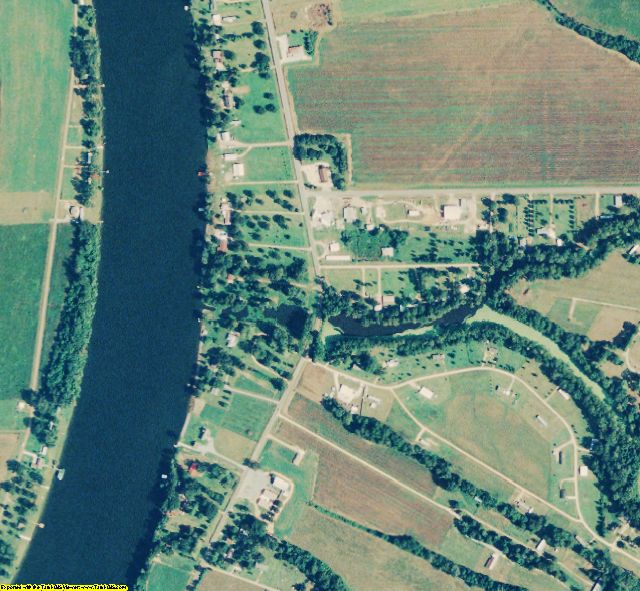 Concordia County, LA aerial photography detail