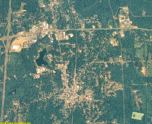 Copiah County, Mississippi aerial photography