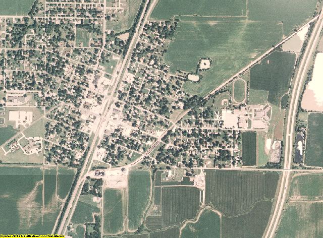 Cumberland County, Illinois aerial photography