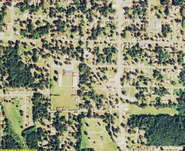 De Soto County, LA aerial photography detail