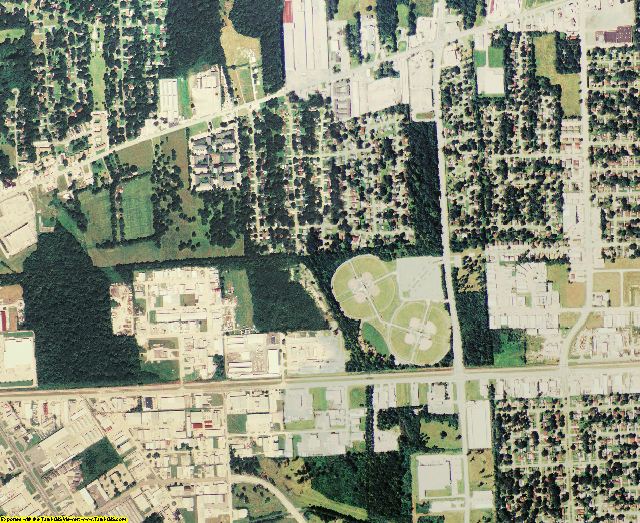East Baton Rouge County, LA aerial photography detail