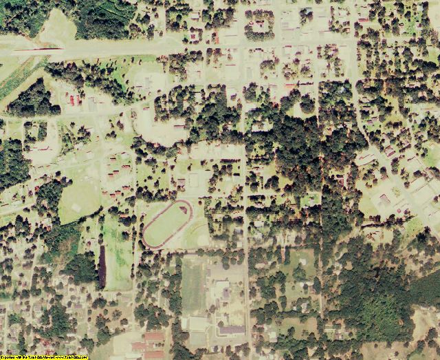 East Feliciana County, LA aerial photography detail