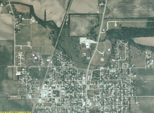 Edgar County, Illinois aerial photography