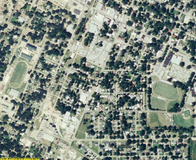 Evangeline County, LA aerial photography detail