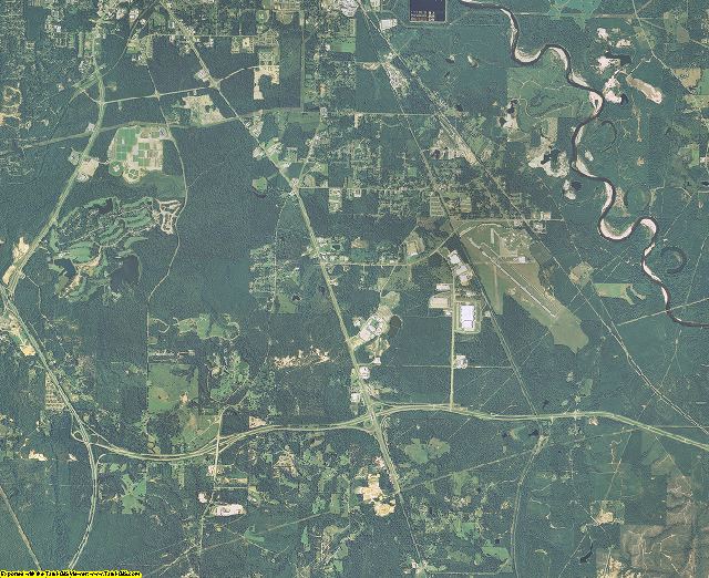 Forrest County, Mississippi aerial photography