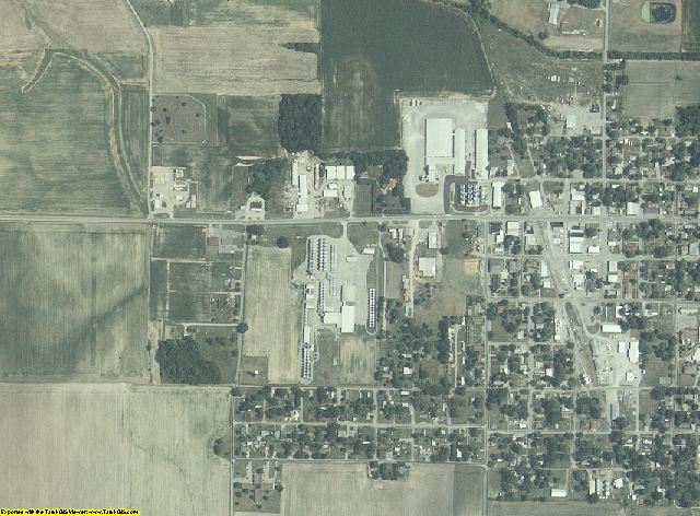 Gallatin County, Illinois aerial photography