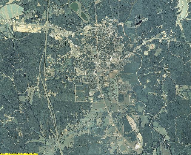 Grenada County, Mississippi aerial photography