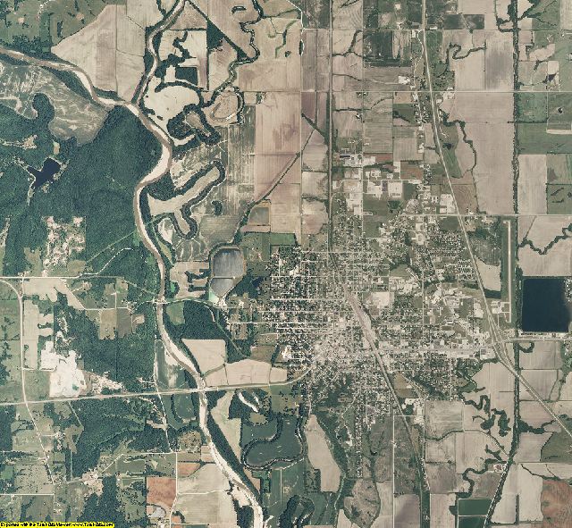 Grundy County, Missouri aerial photography